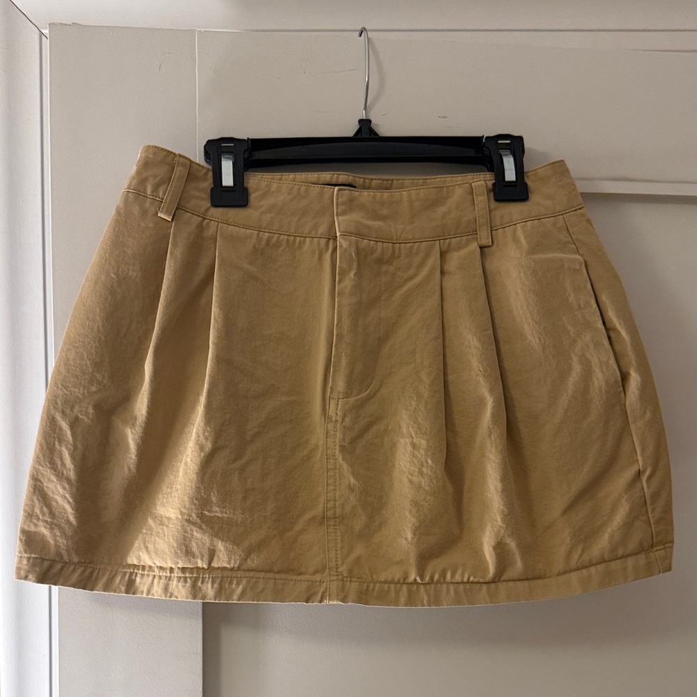 Zara Tan Mini Skirt